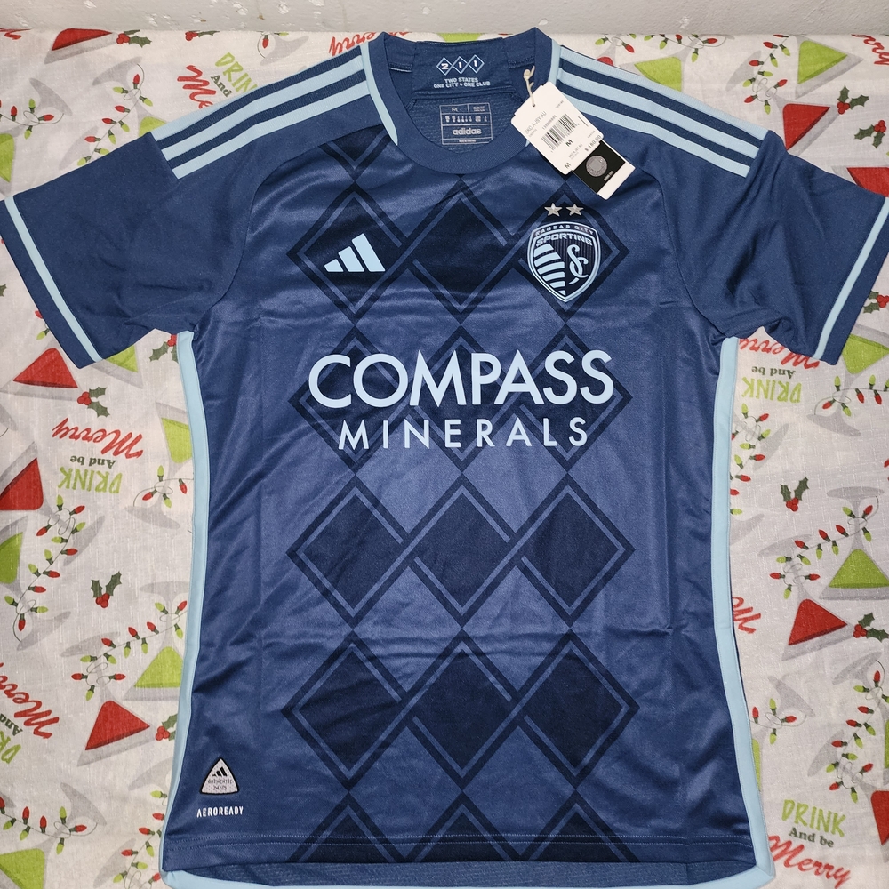 Adidas Men's Blue Soccer Jersey